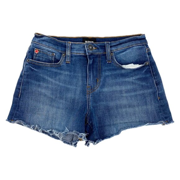 Hudson Jeans Blue Medium Wash Jean Shorts | Size 25 - Picture 1 of 8